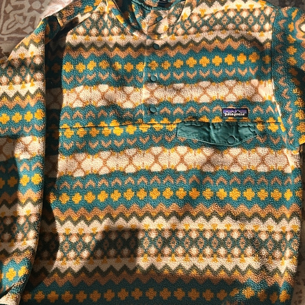 Patagonia Multicolor Patterned Fleece Pullover